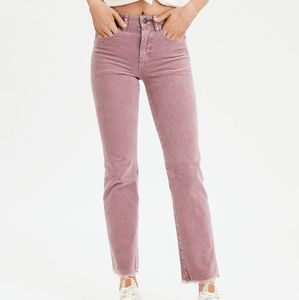 AE High-waisted Crop Flare Corduroy Pant